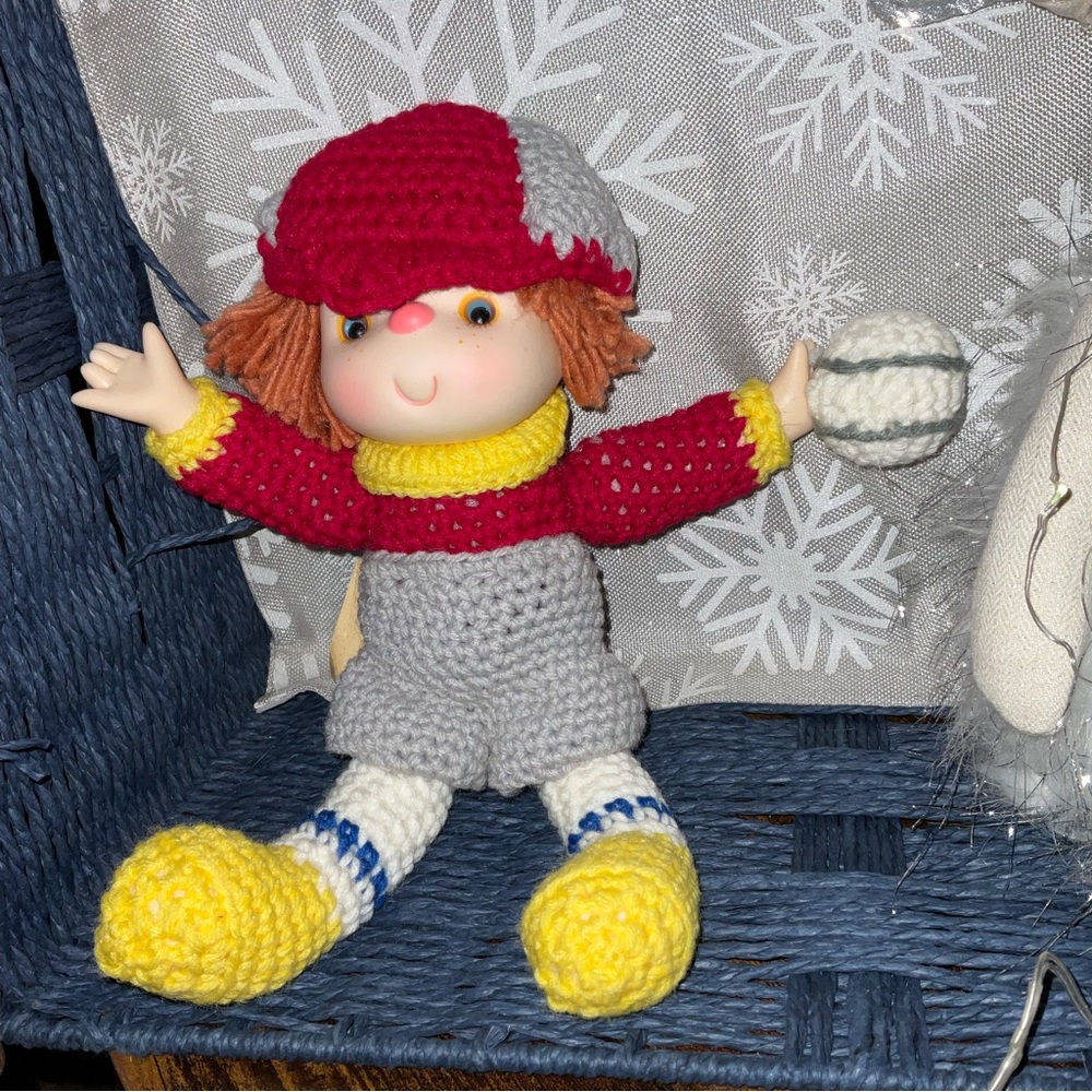 BOGO Meet “Popcorn” Hand Crocheted Doll - Picture 1 of 2
